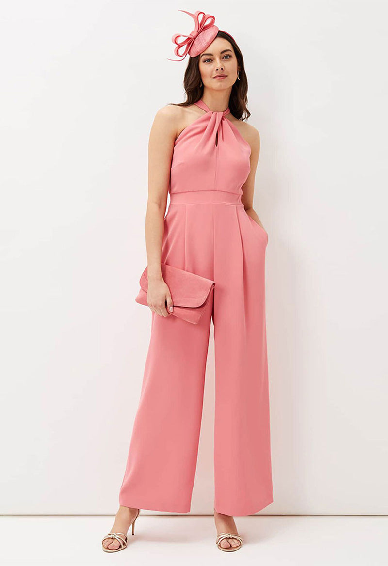 Party Dress For Mother Halter Sleeveless A-Line Cut Out Jumpsuit As Picture