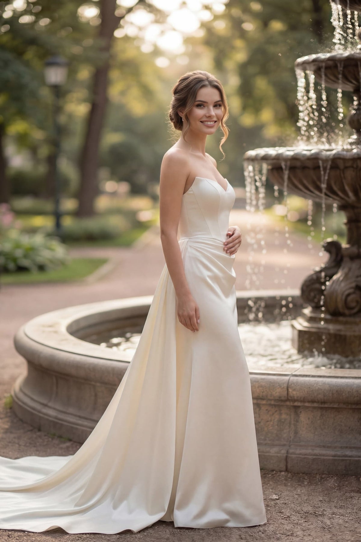 Strapless Two-Piece Gown for Garden Romance.PR4015