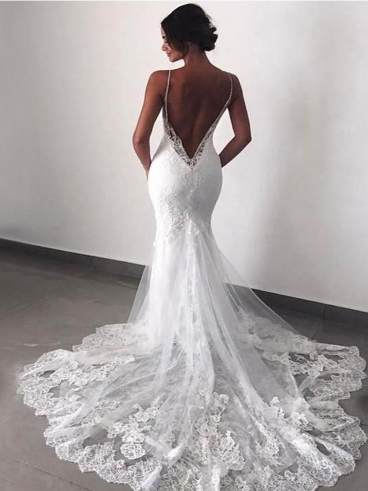 Vestido De Novia Sirena Con Encaje - Elegante Y Con Ajuste Personalizado