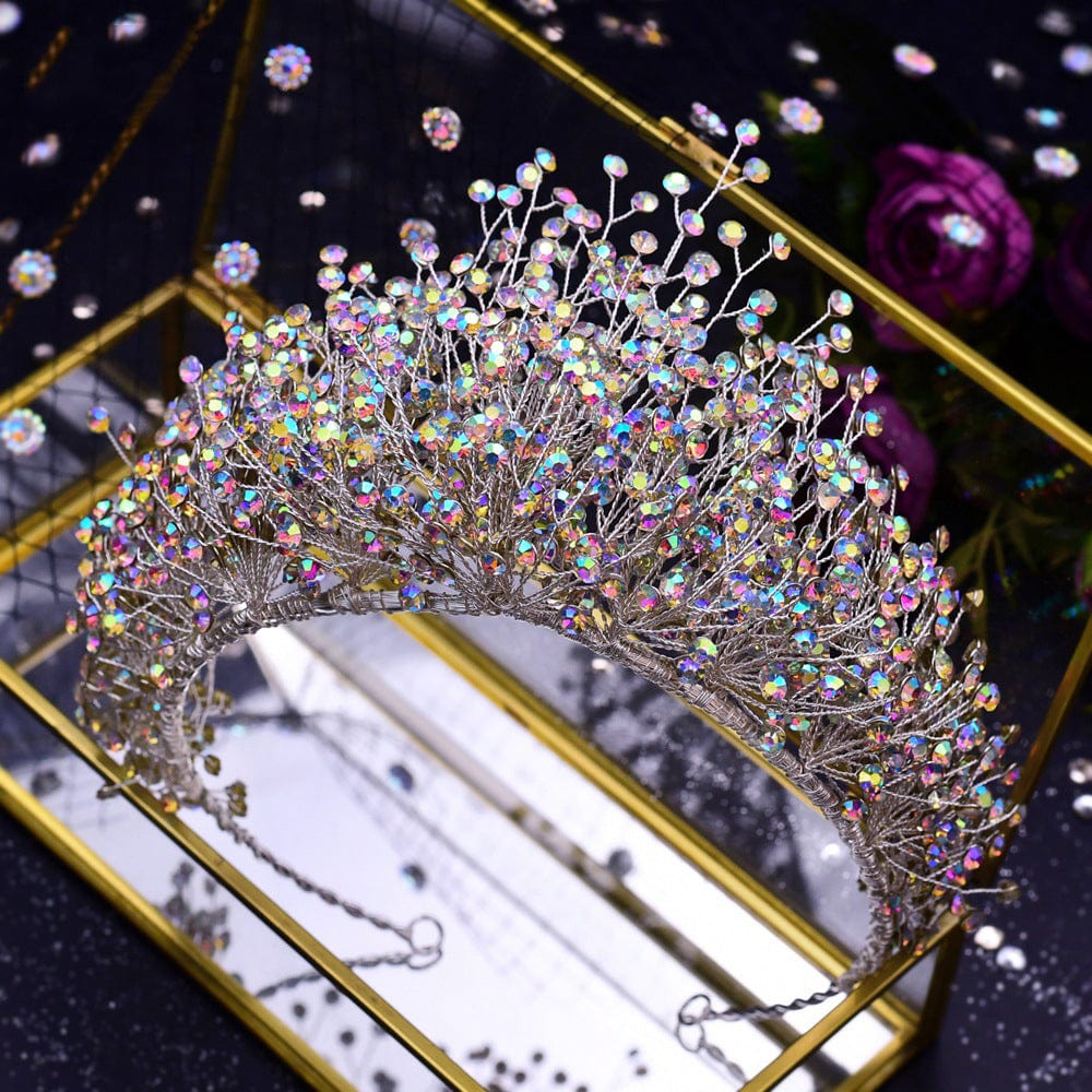 Crystals and Pearls Bridal Headpiece Multi