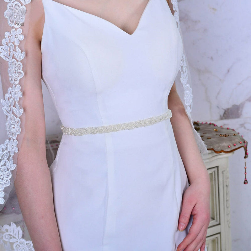 Sweet Pearl Bridal Belt S262