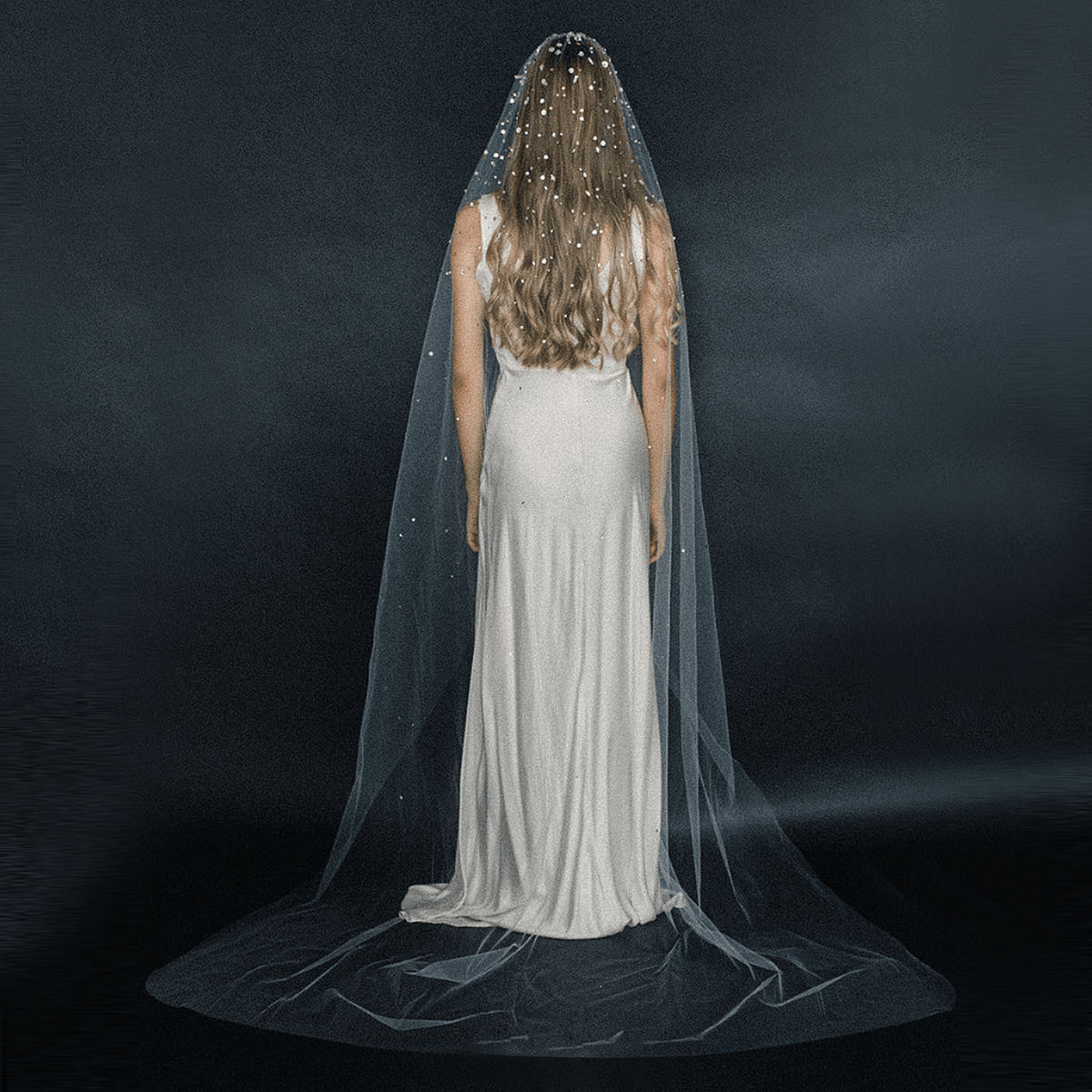 Mori Rhinestone Bridal Veil With Haircomb V178