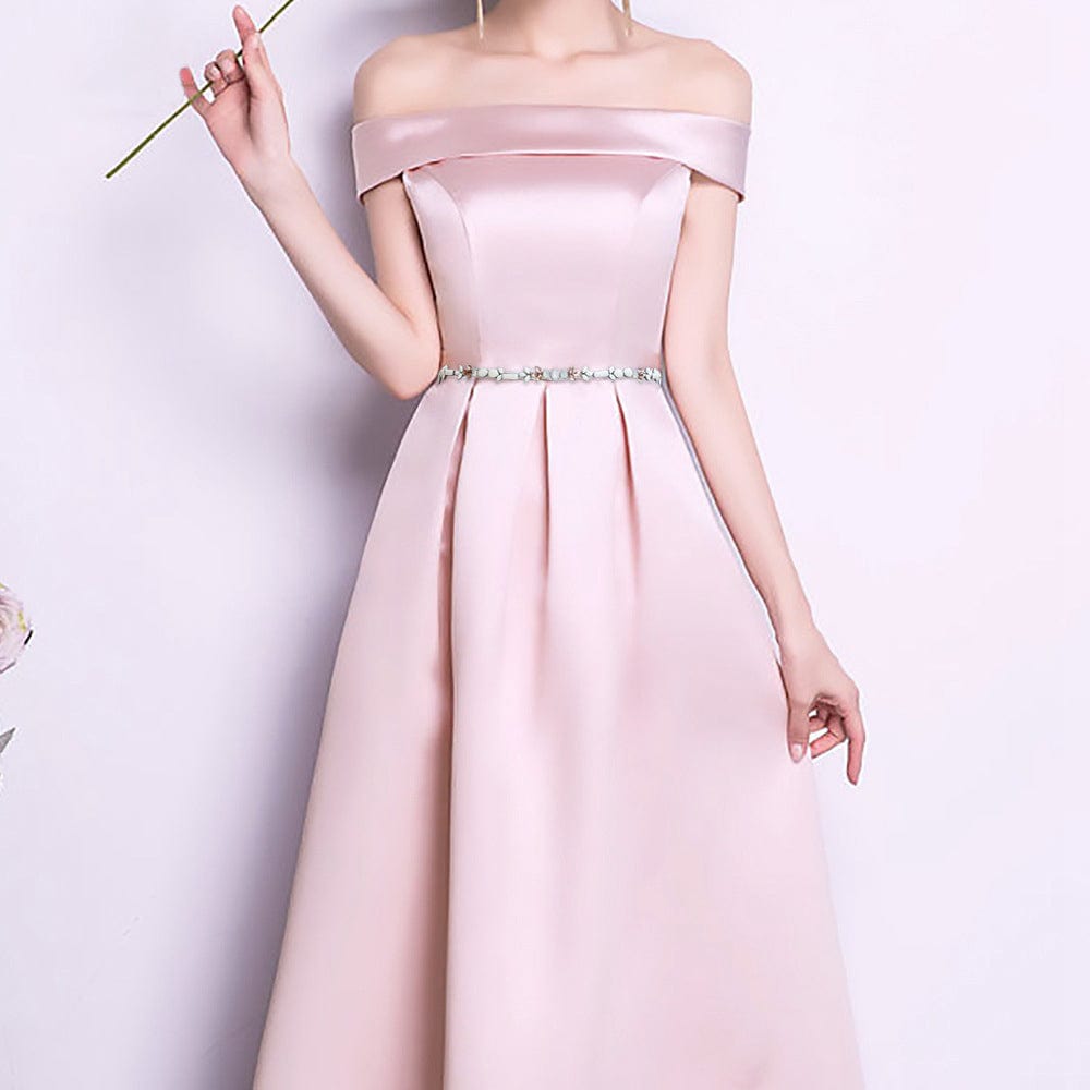 Adjustable Opal Gown Bridal Belt S422 Pink