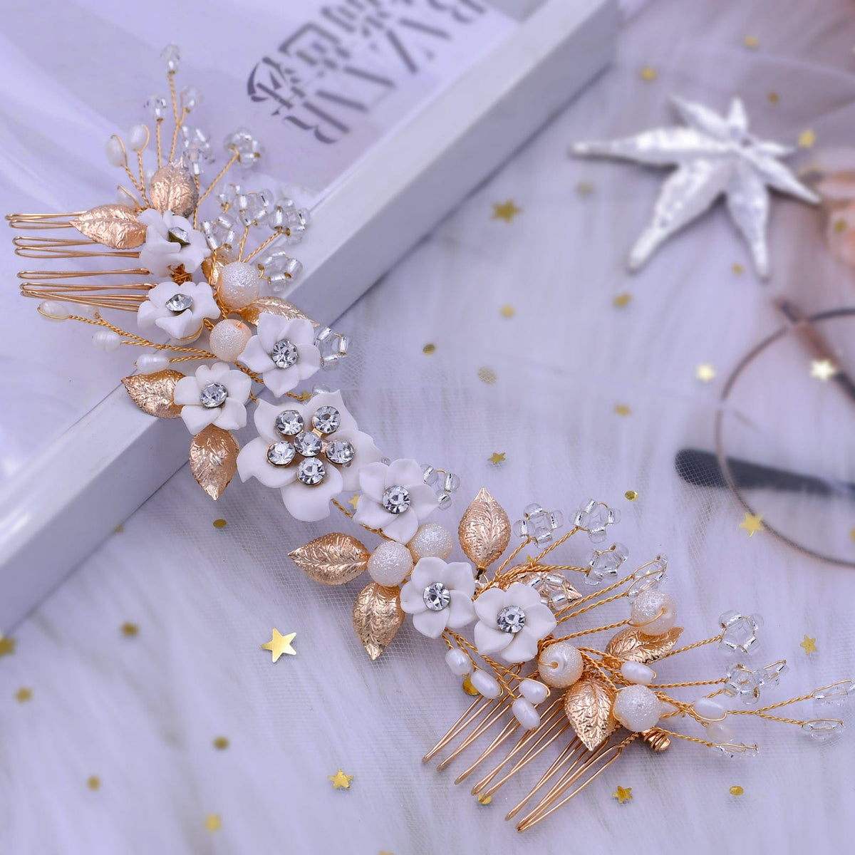 Alloy Hairpins With Imitation Pearl