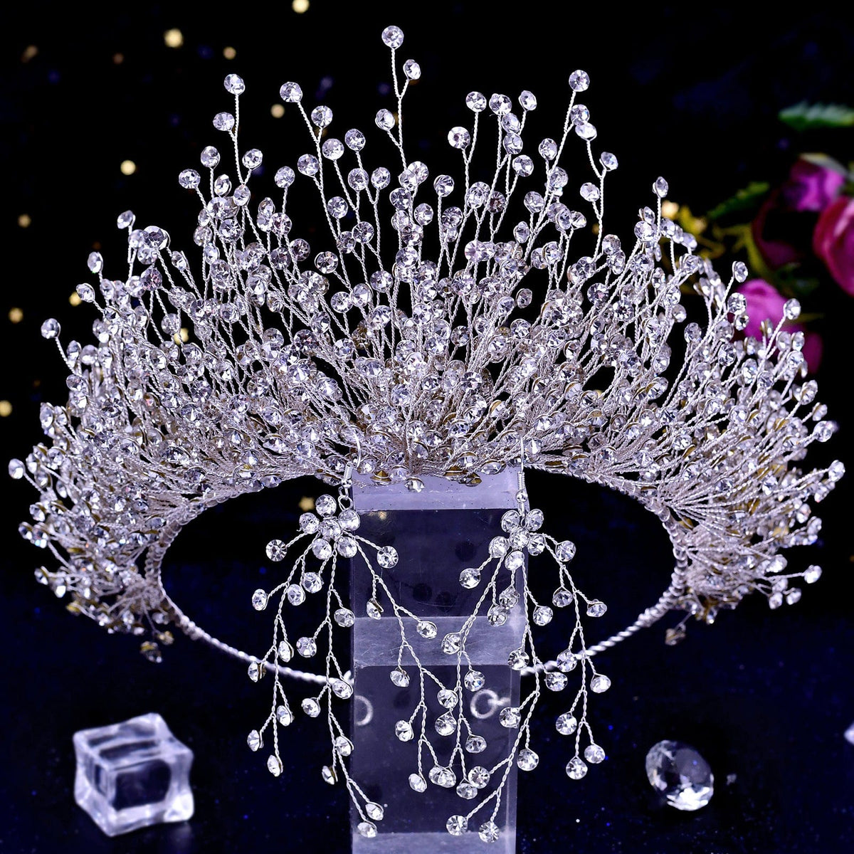 Crystals and Pearls Bridal Headpiece