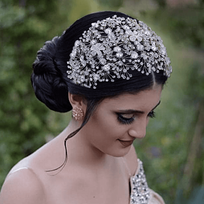 Alloy Headpieces With Rhinestone And Opal